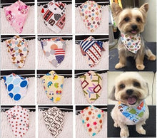 Big sale 10pcs/lot Cotton Fashion Adjustable New Dog Puppy Pet bandana Collar dog bandanas scarf Pet tie SP15-8 different choice