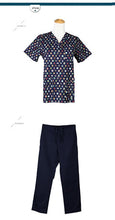 Hospital Clinic Doctor Nurse Printed Medical Clothings Comfortable & Breathable Man Woman Medical Uniform In Scrubs Set,J14
