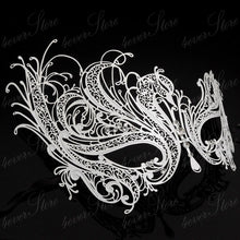 Filigree Devil mask Skull Venetian Masquerade Gold Mardi Gras Costume mascaras halloween mask laser cut metal carnival mask