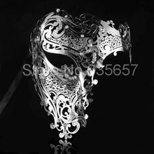 Filigree Devil mask Skull Venetian Masquerade Gold Mardi Gras Costume mascaras halloween mask laser cut metal carnival mask