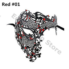 Filigree Devil mask Skull Venetian Masquerade Gold Mardi Gras Costume mascaras halloween mask laser cut metal carnival mask