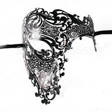 Filigree Devil mask Skull Venetian Masquerade Gold Mardi Gras Costume mascaras halloween mask laser cut metal carnival mask