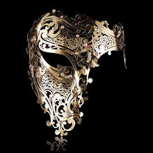 Filigree Devil mask Skull Venetian Masquerade Gold Mardi Gras Costume mascaras halloween mask laser cut metal carnival mask