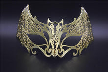 Filigree Devil mask Skull Venetian Masquerade Gold Mardi Gras Costume mascaras halloween mask laser cut metal carnival mask