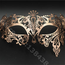 Filigree Devil mask Skull Venetian Masquerade Gold Mardi Gras Costume mascaras halloween mask laser cut metal carnival mask