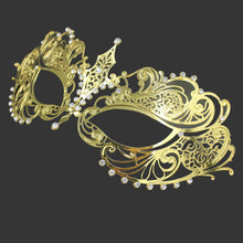 Filigree Devil mask Skull Venetian Masquerade Gold Mardi Gras Costume mascaras halloween mask laser cut metal carnival mask