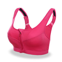 WEST BIKING Sport Bra Running Front Zipper Push-up Bra Yoga Padded Professional Fitness Tops Tank Cycling Workout Sport Bra