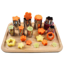 New 8pcs/Set Hot Stainless Steel Flower Star Shape Vegetable Fruit Cutter Mold Kitchen Gadget Tools