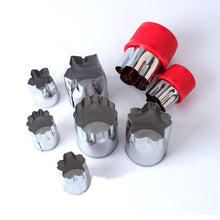 New 8pcs/Set Hot Stainless Steel Flower Star Shape Vegetable Fruit Cutter Mold Kitchen Gadget Tools