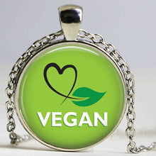 Vegan diet jewelry , vegetarian diet pendant , go organic necklace,Herbivore necklace, go vegan necklace, paleo diet necklace