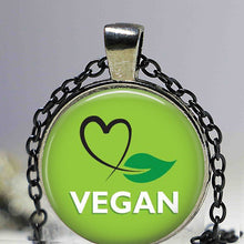 Vegan diet jewelry , vegetarian diet pendant , go organic necklace,Herbivore necklace, go vegan necklace, paleo diet necklace