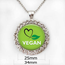 Vegan diet jewelry , vegetarian diet pendant , go organic necklace,Herbivore necklace, go vegan necklace, paleo diet necklace