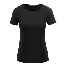 GOOD Quality 5 Color S-2XL Plain T Shirt Women Elastic Basic T-shirts Female Casual Tops Short Sleeve T-shirt nz016-xiao