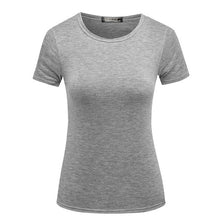 GOOD Quality 5 Color S-2XL Plain T Shirt Women Elastic Basic T-shirts Female Casual Tops Short Sleeve T-shirt nz016-xiao