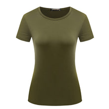 GOOD Quality 5 Color S-2XL Plain T Shirt Women Elastic Basic T-shirts Female Casual Tops Short Sleeve T-shirt nz016-xiao