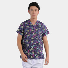Men Women Medical Clothes Nursing Clinic Tops / Pants Short Sleeve Surgical Scrubs Tops / Trousers Hospital Uniform DAJ9083