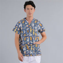 Men Women Medical Clothes Nursing Clinic Tops / Pants Short Sleeve Surgical Scrubs Tops / Trousers Hospital Uniform DAJ9083