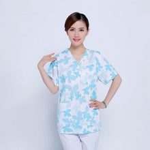 Men Women Medical Clothes Nursing Clinic Tops / Pants Short Sleeve Surgical Scrubs Tops / Trousers Hospital Uniform DAJ9083