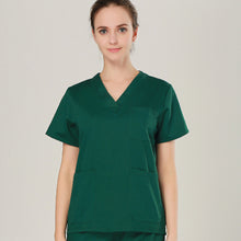 plus size high qualit Women's V neck Medical SetS Summer men Short sleeve Nurse Uniform Hospital Clothes Surgical Scrub sets
