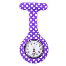Fashion Colorful Silicone Medical Nurse Watches Portable Brooch Fob Pocket Quartz Watch Hanging Pendant with Clip Gift 12 Styles