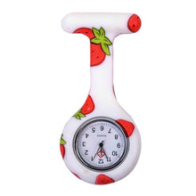 Fashion Colorful Silicone Medical Nurse Watches Portable Brooch Fob Pocket Quartz Watch Hanging Pendant with Clip Gift 12 Styles