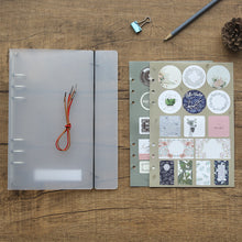 New Simple A5 A6 Translucent PP Muji Style Bind Notebooks 6 Holes Loose-leaf Notebooks Student Stationery Office Supplies