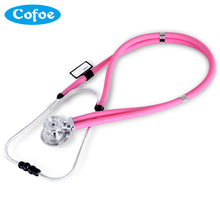 Cofoe Dual Head Stethoscope Medical Estetoscopio Double Head Long Soft Tube Probe Measure Monitor Angiocarpy Multi Function