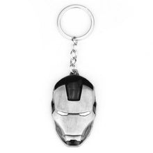 Marvel Super Hero The Avengers Iron Man Mask Metal Pendent Keychain Keyring High Quality Gift For Fans Llaveros Movie Jewelry