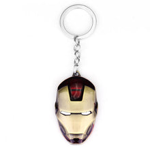 Marvel Super Hero The Avengers Iron Man Mask Metal Pendent Keychain Keyring High Quality Gift For Fans Llaveros Movie Jewelry