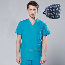 Brands Emergency Room Clothing Cap free Cotton Medical Shirts scrub sets female &male scrubs medical uniform medical clothing