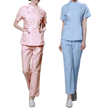 Womens Nurse Medical Clothing Hospital Surgical Suits Scrubs Nursing Uniforms Beauty Salon Female Short Sleeve Coat+Pants