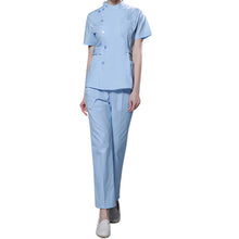 Womens Nurse Medical Clothing Hospital Surgical Suits Scrubs Nursing Uniforms Beauty Salon Female Short Sleeve Coat+Pants