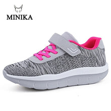 Breathable Air Mesh Black Hook & Loop Fitness Shoes Old Chaussure Femme Platform Light Sport Shoes Zapatos De Mujer De Moda 2017