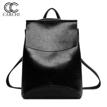 CARCHI Fashion High Quality Youth Travel Leather Backpack