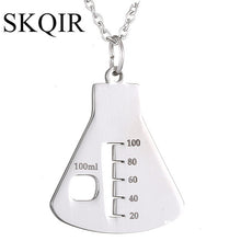 SKQIR Gold Color Medical Sign Container Pendant Necklaces Gold Nurse Necklaces Chain Stainless Steel For Women Jewelry