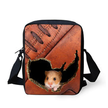 FORUDESIGNS Women Messenger Bags 3D Denim Animal Shoulder Handbag