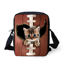 FORUDESIGNS Women Messenger Bags 3D Denim Animal Shoulder Handbag
