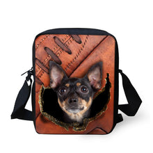 FORUDESIGNS Women Messenger Bags 3D Denim Animal Shoulder Handbag