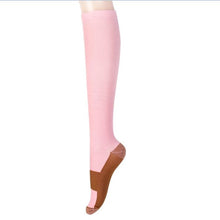 david angie Unisex Copper Compression Socks Women Men Anti Fatigue Pain Relief Knee High Stockings 15-20 mmHg Graduated,1Yc2374