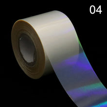 1Roll Holographic Starry Sky Nail Foils Transparent Laser Point Nail Art Transfer Stickers Decals Manicure Decorations