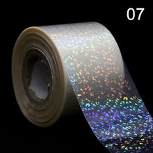 1Roll Holographic Starry Sky Nail Foils Transparent Laser Point Nail Art Transfer Stickers Decals Manicure Decorations