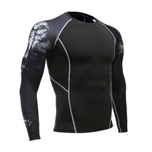Mens Compression Shirts 3D Teen Wolf Jerseys Long Sleeve Cycling Fitness Men Sports Base Layers MMA Tights Jersey Brand Clothing