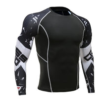 Mens Compression Shirts 3D Teen Wolf Jerseys Long Sleeve Cycling Fitness Men Sports Base Layers MMA Tights Jersey Brand Clothing