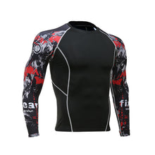 Mens Compression Shirts 3D Teen Wolf Jerseys Long Sleeve Cycling Fitness Men Sports Base Layers MMA Tights Jersey Brand Clothing