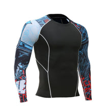 Mens Compression Shirts 3D Teen Wolf Jerseys Long Sleeve Cycling Fitness Men Sports Base Layers MMA Tights Jersey Brand Clothing