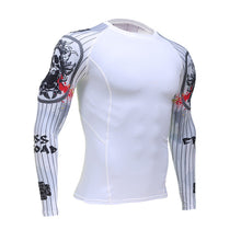 Mens Compression Shirts 3D Teen Wolf Jerseys Long Sleeve Cycling Fitness Men Sports Base Layers MMA Tights Jersey Brand Clothing