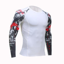 Mens Compression Shirts 3D Teen Wolf Jerseys Long Sleeve Cycling Fitness Men Sports Base Layers MMA Tights Jersey Brand Clothing