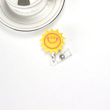 Lovely Heart Clouds House Design Nurse Retractable Badge Reel Pull ID Card 3D Badge Holder Belt Clip Hospital School Office