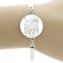 TAFREE Thanks To The Nurse's Declaration Bracelet Doctor Nurse Medical Stuff Student Bracelet Bangles The Best Gift DO12