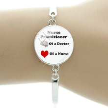 TAFREE Thanks To The Nurse's Declaration Bracelet Doctor Nurse Medical Stuff Student Bracelet Bangles The Best Gift DO12